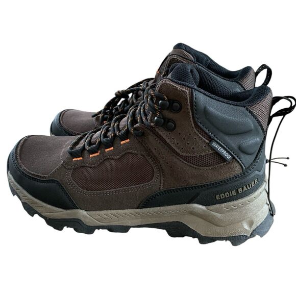 NWT Eddie Bauer Men\'s Bonham Outdoor Boots Brown Waterproof- Size 8.5 main image 12